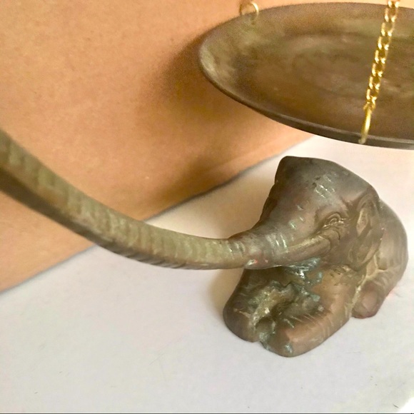 Brass Metal Elephant Decor - Picture 6 of 7